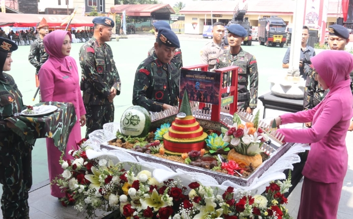 Satbrimob Polda Sumsel Gelar Syukuran Dalam Rangka Memperingati HUT Ke-80 Korps Brimob Polri