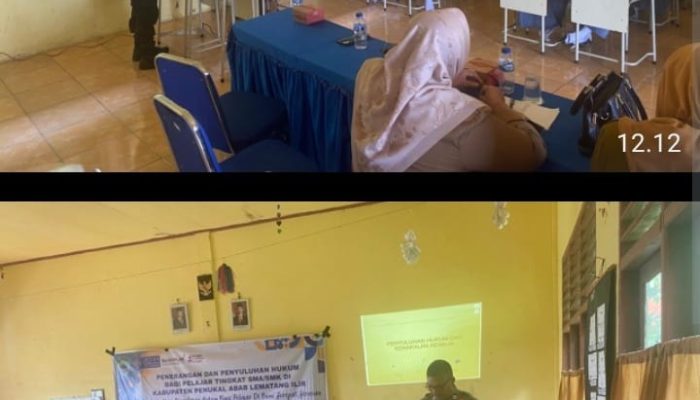 Polres PALI Berikan Penyuluhan Hukum kepada Pelajar SMA/SMK/MA se-Kecamatan Penukal