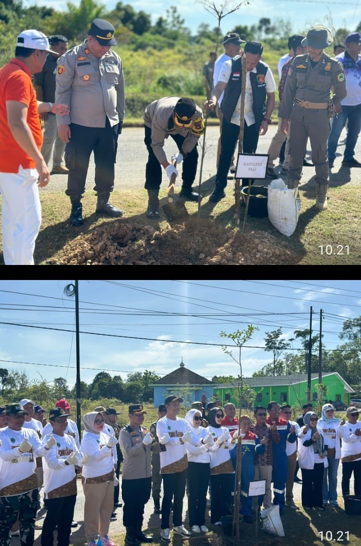 Penanaman Pohon Dan Penyerahan Bentor di Talang Ubi Wujud Penguatan Pengelolaan Lingkungan serta Sinergi Pemerintah Daerah