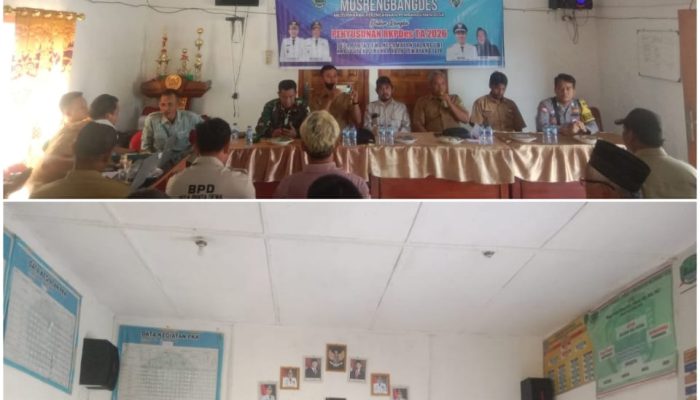 Bhabinkamtibmas Hadiri Musrenbangdes Pantadewa, Kapolres PALI Tekankan Sinergitas Menuju Pembangunan 2026
