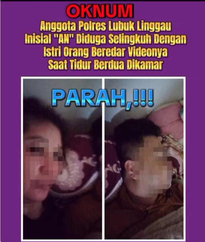 Selingkuhi Istri Orang , Oknum Anggota Polres Lubuk Linggau Inisial AN Tunggu Sidang Pengadilan