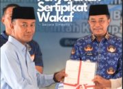 Sertipikat Tanah Wakaf Diserahkan pada Momentum Gema Patas di Desa Pancoran