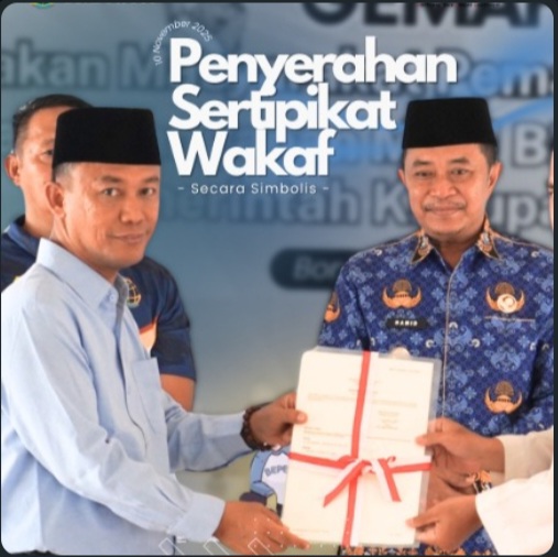 Sertipikat Tanah Wakaf Diserahkan pada Momentum Gema Patas di Desa Pancoran