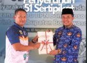 Penyerahan 51 Sertipikat Aset Pemkab Bondowoso, Rangkaian Gema Patas BPN Bondowoso