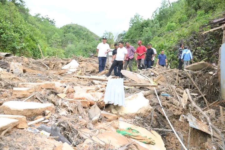 Tinjau Rumah Warga Terdampak, Pemko Sibolga Gas Pembangunan Huntap Korban Bencana