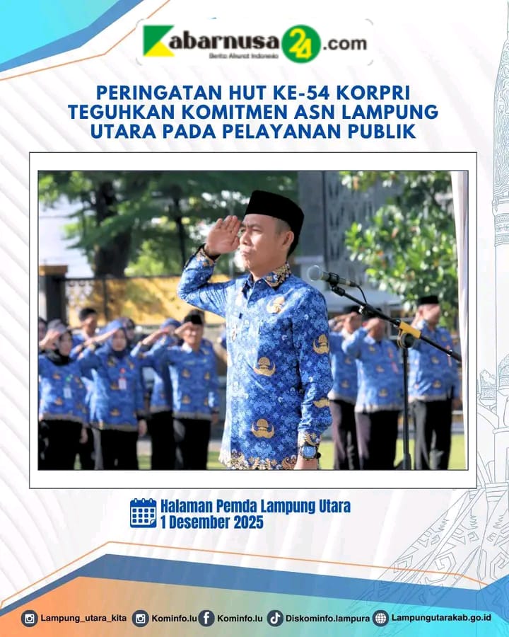 Peringatan HUT Ke-54 KORPRI Teguhkan Komitmen ASN Lampung Utara pada Pelayanan Publik