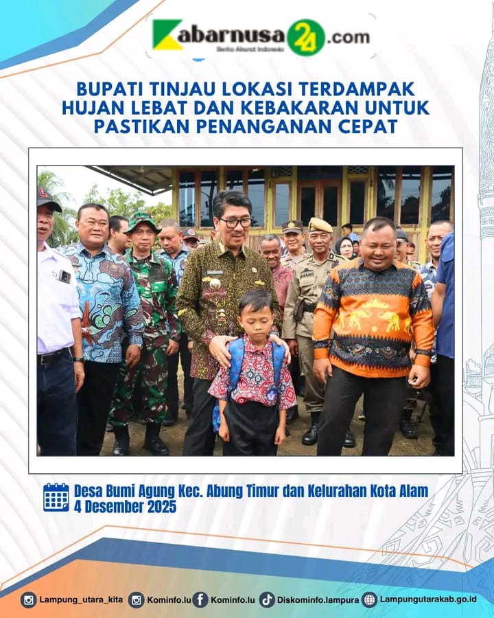 Bupati Tinjau Lokasi Terdampak Hujan Lebat Dan Kebakaran untuk Pastikan Penanganan Cepat