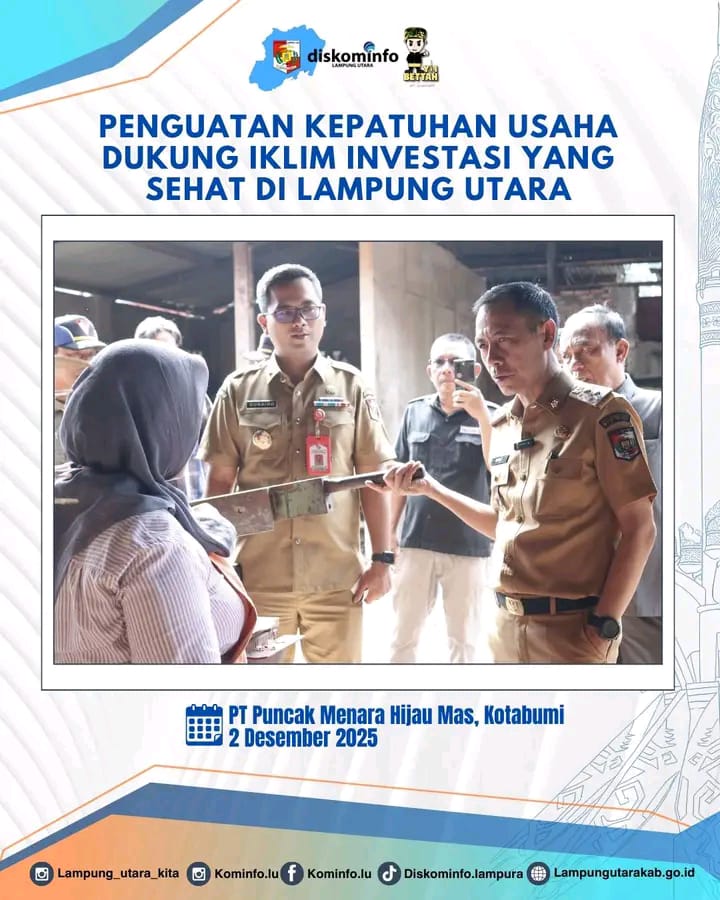 Penguatan Usaha Dukung Iklim Investasi Yang Sehat Di Lampung Utara