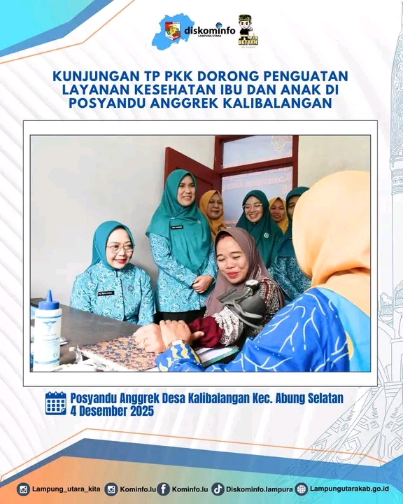 Kunjungan TP- PKK Dorong Penguatan Layanan kesehatan Ibu Dan Anak Di Posyandu Anggrek Kalibalangan
