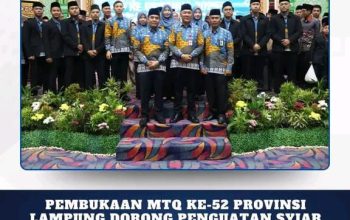 Pembukaan MTQ Ke-52 Provinsi Lampung Dorong Penguatan Syiar Dan Pembinaan Qari  Lampung utara