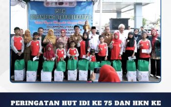 Peringatan  HUT  IDI  Ke-75 Dan HKN Ke-61 Di RSUD  Ryacudu  Kotabumi