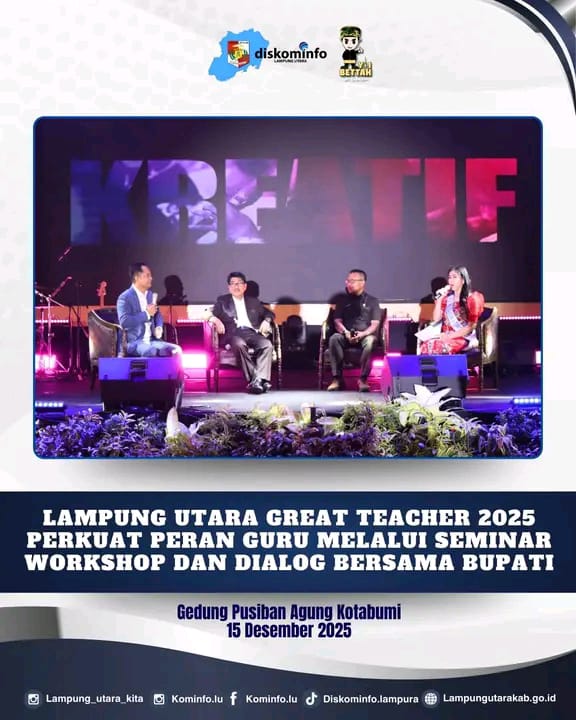 Lampung Utara Great Teacher 2025 Perkuat Peran Guru Melalui Seminar Workshop Dan Dialog Bersama Bupati