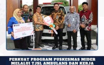 Perkuat Program Puskesmas Mider  Melalui  TJSL Ambulans Dan Kerja sama  Pengelolaan  Pembayaran  Daerah  Melalui  BNI