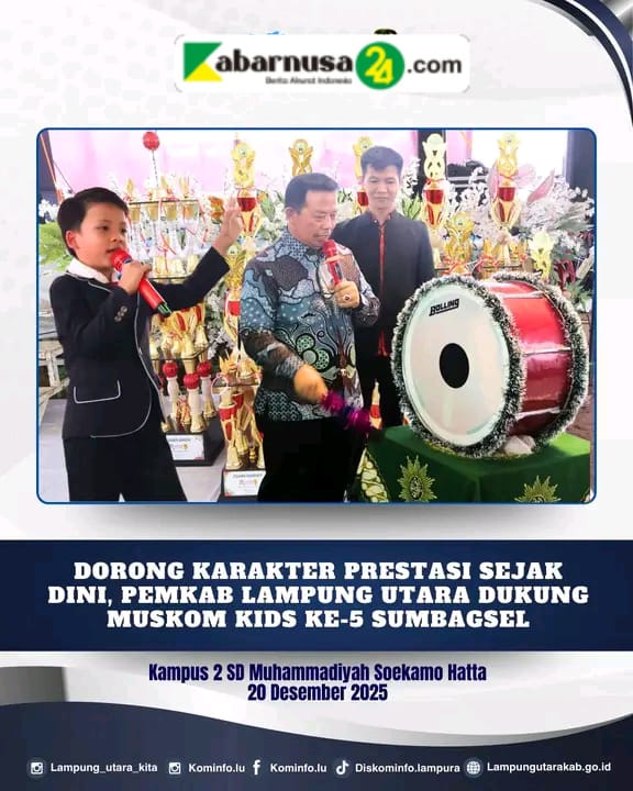 Dorong Karakter Sejak Dini, Pemkab Lampung Utara Muskom Kids Ke-5 Sumbagsel