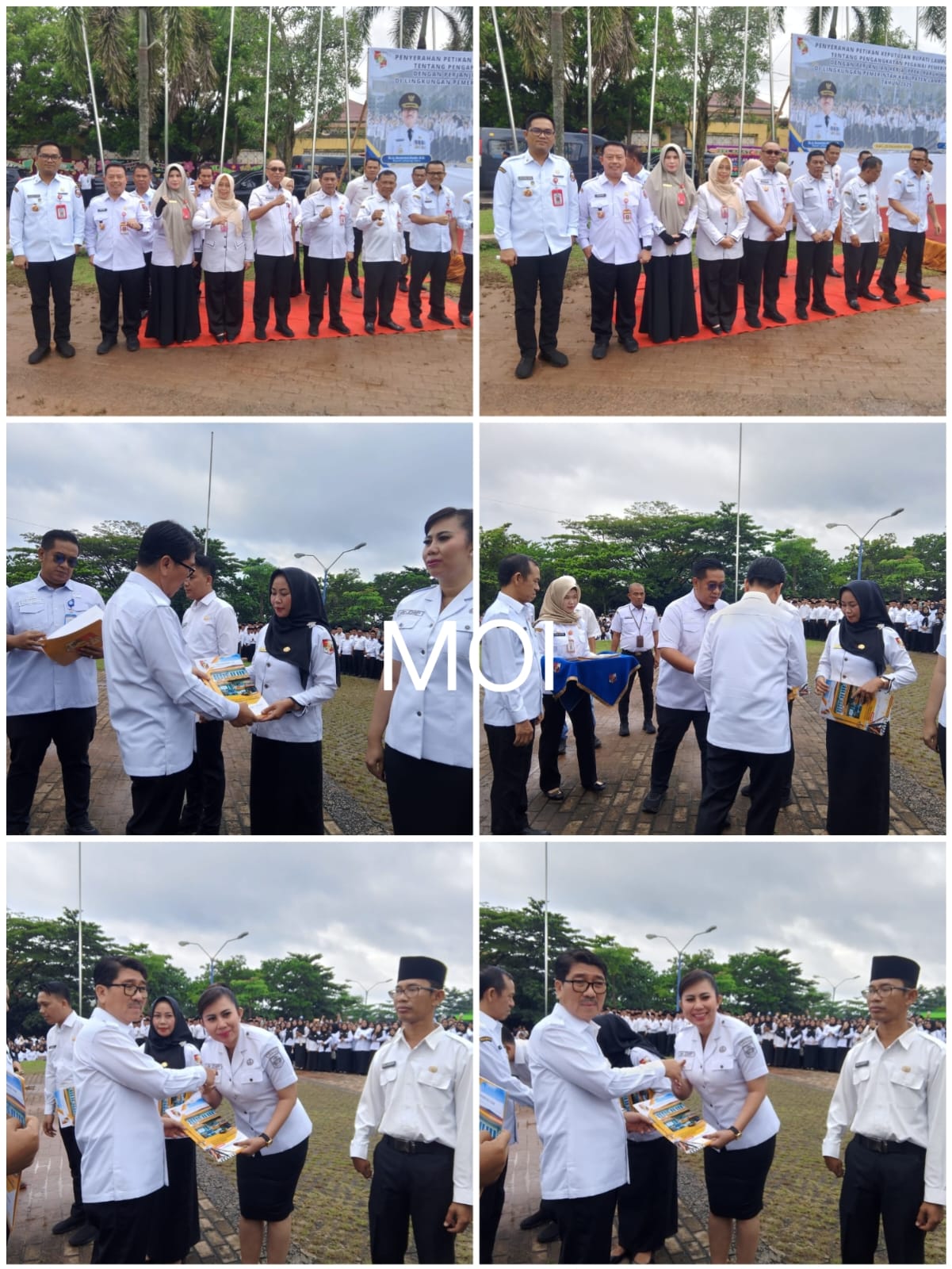 Bupati Hamartoni Ahadis Didampingi Wakil Bupati Romli Lantik 4.784 PPPK Paruh Waktu Di Lampung Utara