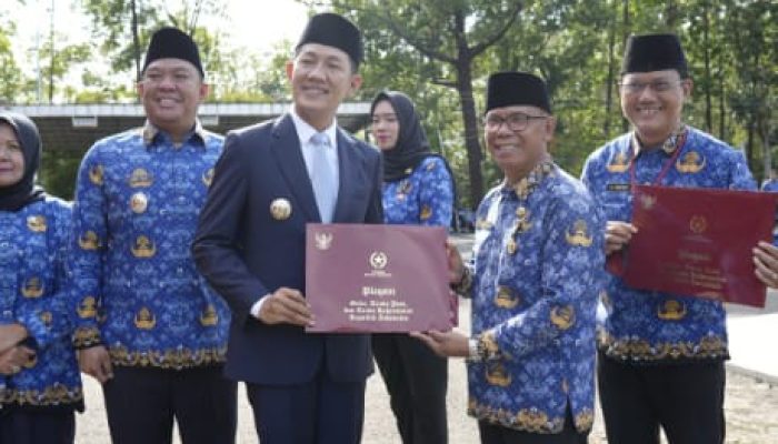 Upacara HUT Ke-54 KORPRI di Setda PALI Berlangsung Khidmat