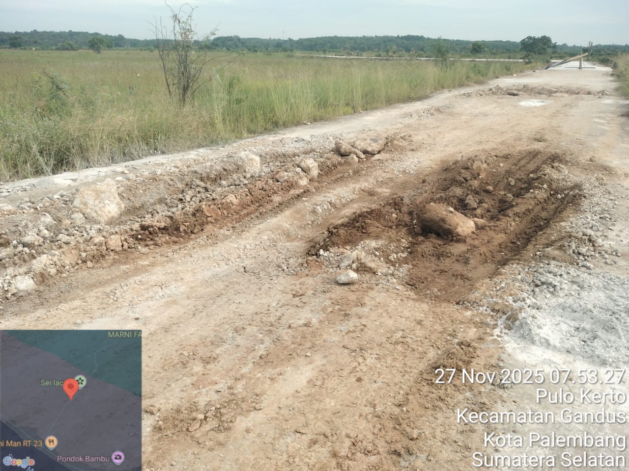 Anggaran 2 M Bangun Jalan Merusak Jalan , Dikonfirmasi PPK PUPR Bina Marga Kota Palembang Bungkam Blokir Wartawan