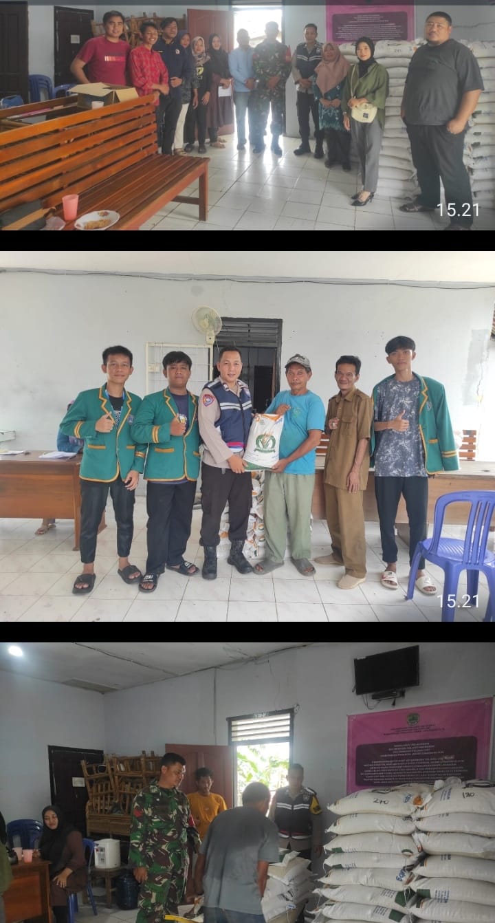 Polsek Talang Ubi Monitoring Pembagian Bantuan Pangan Pemerintah Tahap II, Kapolres PALI Tekankan Pentingnya Keamanan dan Ketertiban