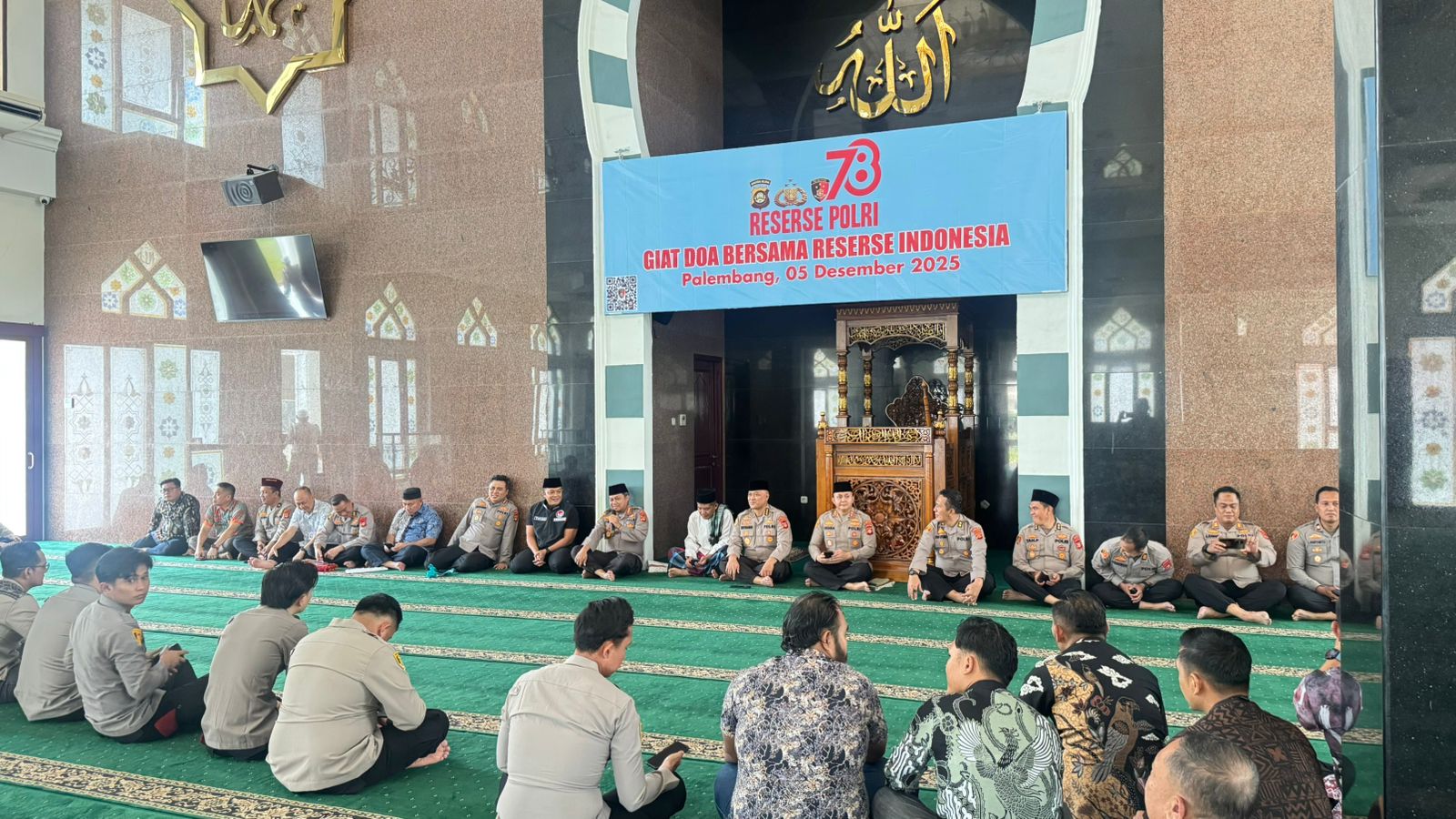 Reserse Presisi : Jajaran Polda Sumsel Doa Bersama di HUT Ke - 78
