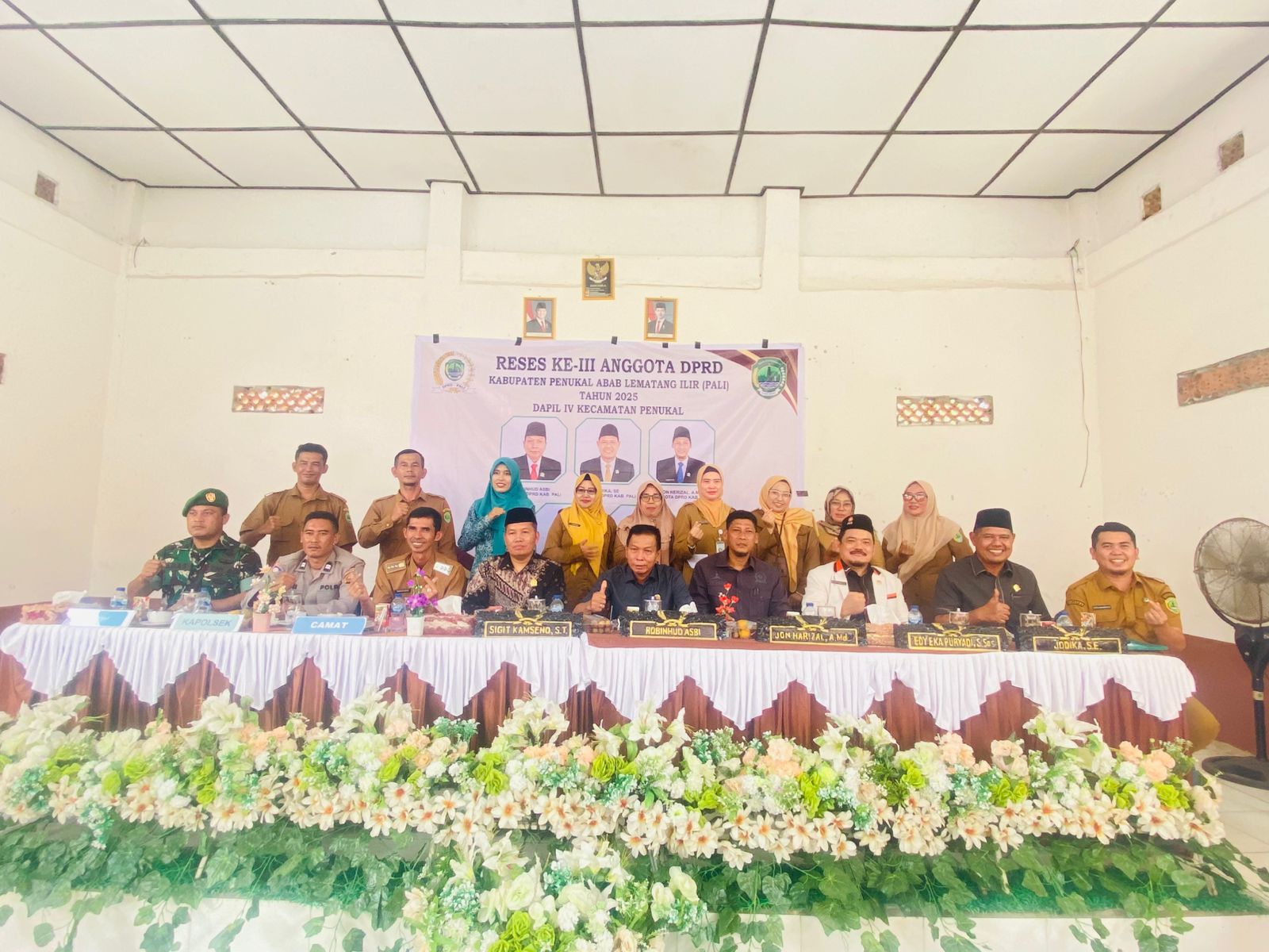 Reses DPRD PALI Dapil IV di Kecamatan Penukal Berjalan Lancar, Kapolres PALI Tekankan Pentingnya Penyerapan Aspirasi Masyarakat