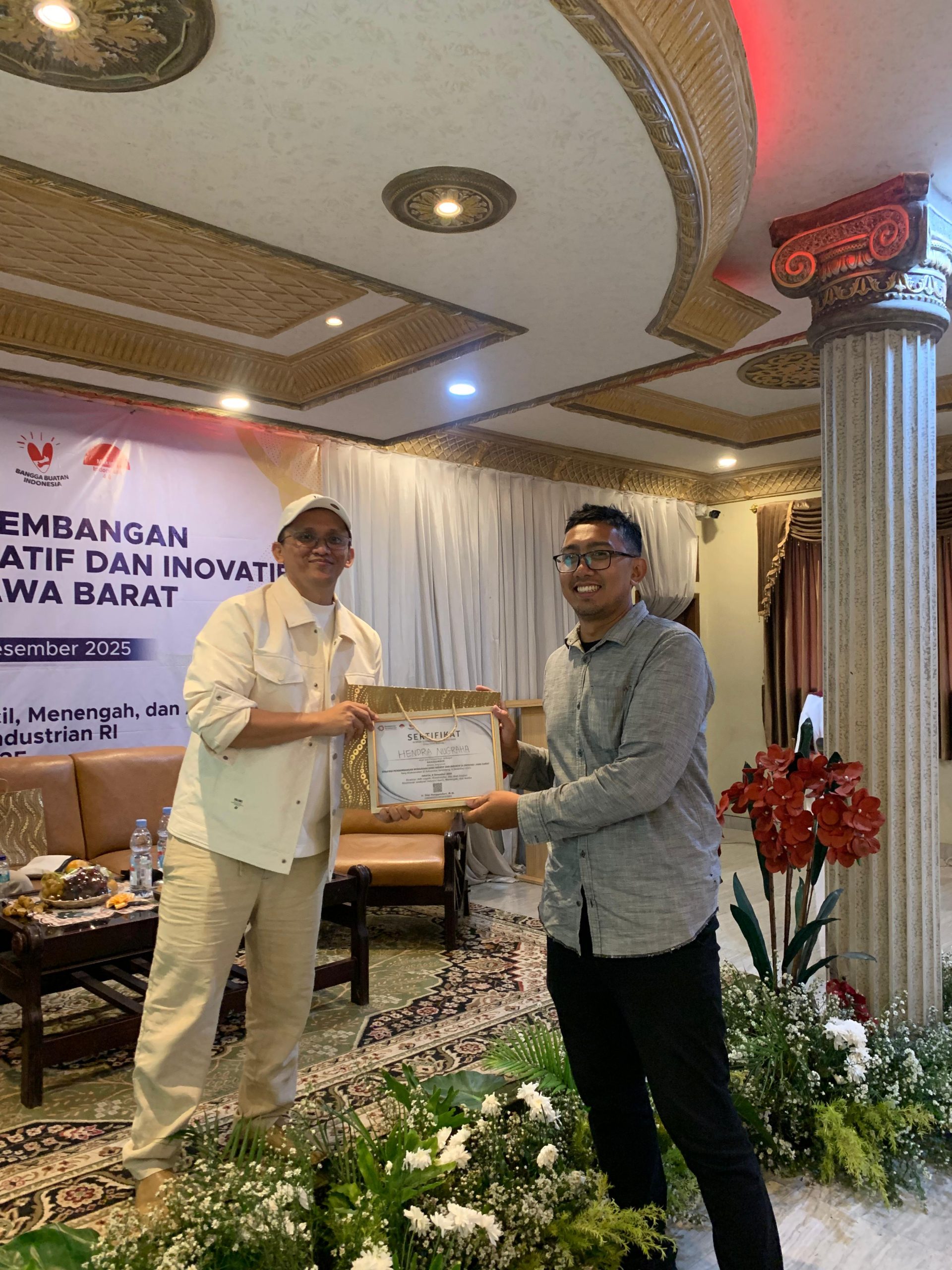 Hendra Ciho Hadir sebagai Pemateri pada Acara Kementerian Perindustrian RI di Sumedang