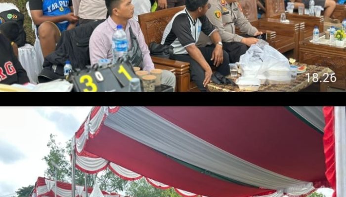KEJUARAAN BOLA BASKET SMP SE-KABUPATEN PALI RESMI DIGELAR, POLSEK TALANG UBI PASTIKAN PENGAMANAN MAKSIMAL