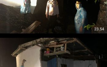 LONGSOR TERJANG BUKIT TUDUNG, SATGAS POLSEK TALANG UBI GERAK CEPAT LAKUKAN MONITORING DAN KOORDINASI PENANGANAN