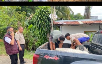 Polres PALI Salurkan Bantuan Material untuk Korban Longsor Bukit Tudung