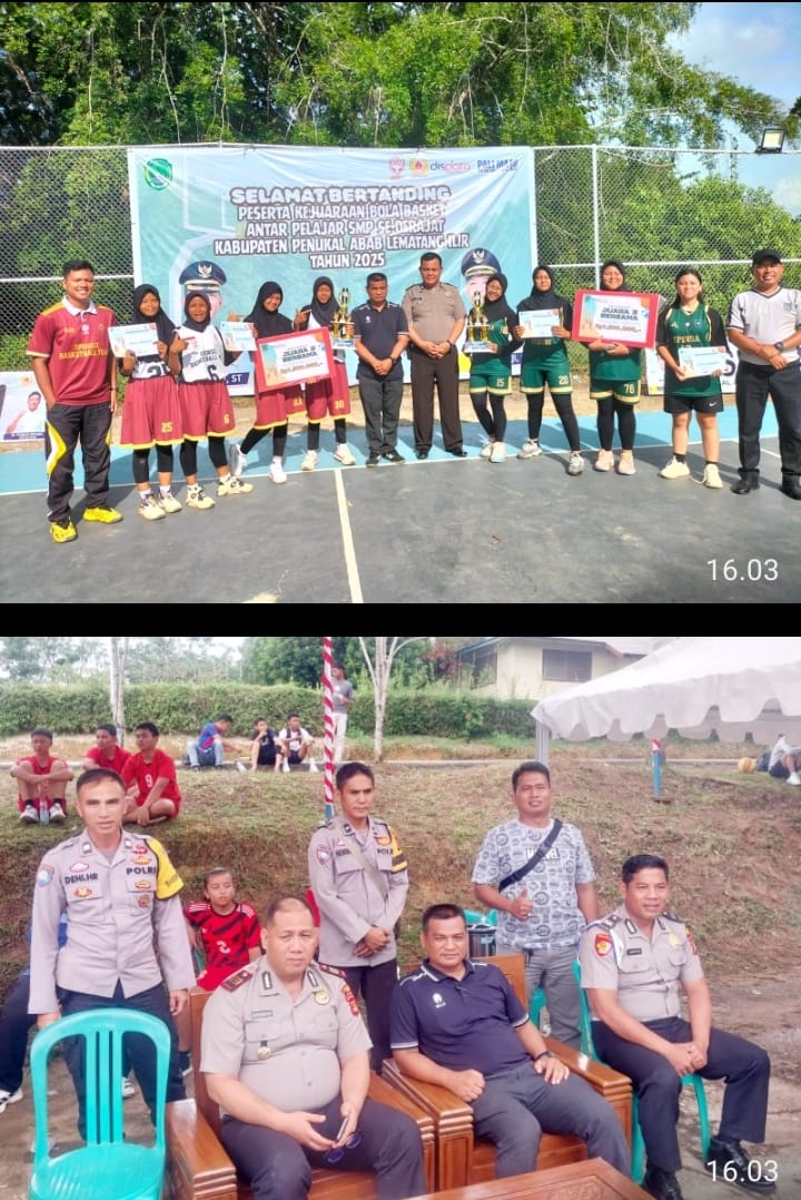 Kejuaraan Bola Basket Pelajar SMP se-Kabupaten PALI Resmi Ditutup, SMPN 6 Mendominasi Gelar Juara