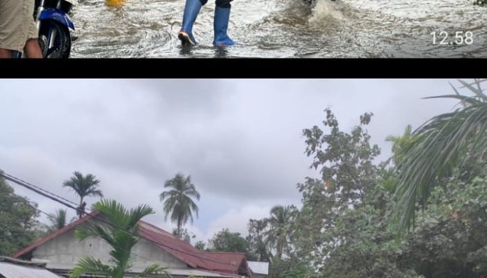 Monitoring Banjir di Wilayah Talang Ubi, Polsek Lakukan Penanganan Cepat dan Terukur