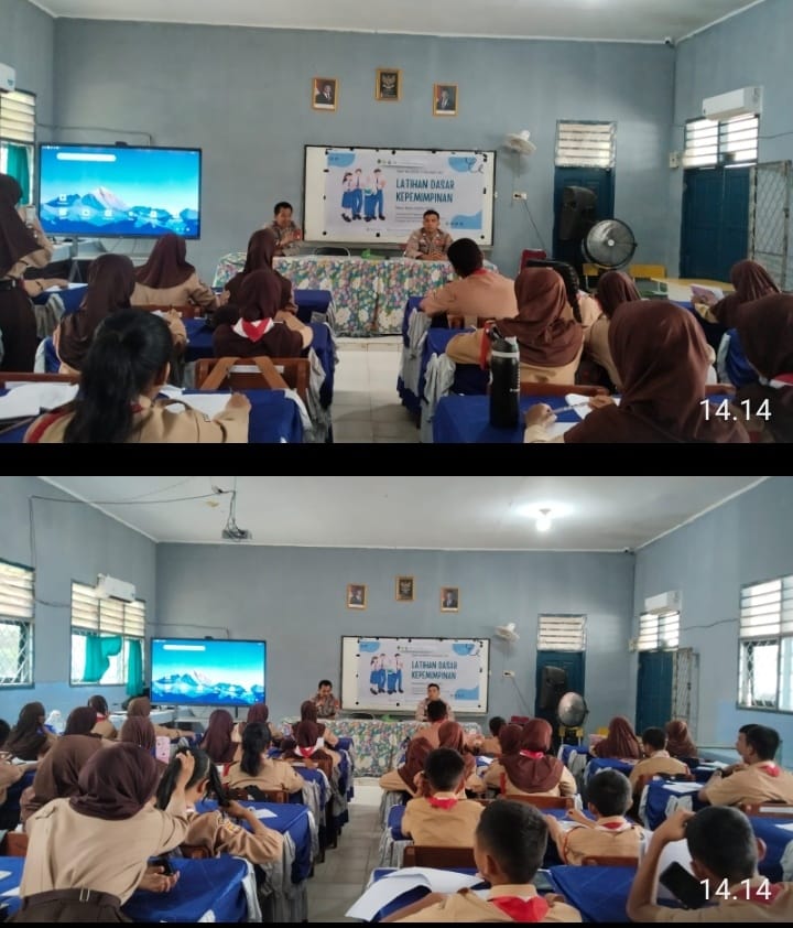 Polsek Talang Ubi Dukung Pembentukan Karakter Pelajar Melalui Latihan Dasar Kepemimpinan OSIS di SMP Negeri 1 Talang Ubi
