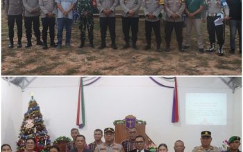 Polres PALI Amankan Perayaan Natal di Talang Ubi, Berjalan Aman dan Kondusif