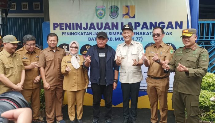Bupati PALI Asgianto Dampingi Gubernur Sumsel Tinjau Peningkatan Jalan Strategis Simpang Benakat–Batas MUBA