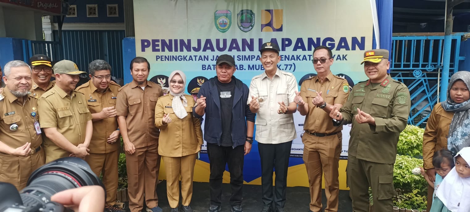 Bupati PALI Asgianto Dampingi Gubernur Sumsel Tinjau Peningkatan Jalan Strategis Simpang Benakat–Batas MUBA