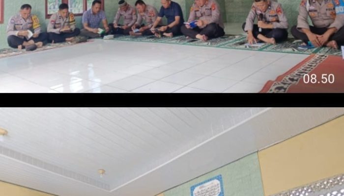 Perkuat Mental Spiritual Personel, Polsek Talang Ubi Gelar Binrohtal Rutin
