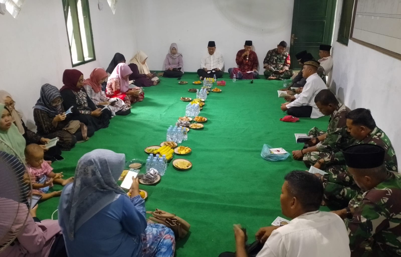 Berkah Jum'at Kliwon, Koramil 1603 Lohbener GeLar Rutinitas Yasinan Dan Do'a Bersama