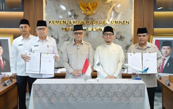 Teken Perjanjian Kerjasama Transportasi Udara, Menhaj Bersama PT Garuda Indonesia Jamin Kepastian Armada dan Jadwal Penerbangan Haji 1447-1449 H