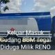 Gudang BBM Ilegal Diduga Milik Reno Dibelakang RM Tuah Siang Malam, Indralaya Utara Berani Beroperasi