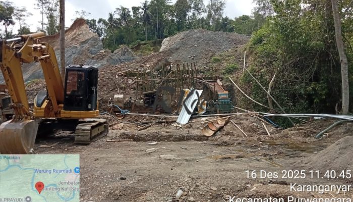 Penambang Pasir Ilegal Perusak Alam di Banjarnegara Terkesan Kebal Hukum – Police Line Diterobos Masuk