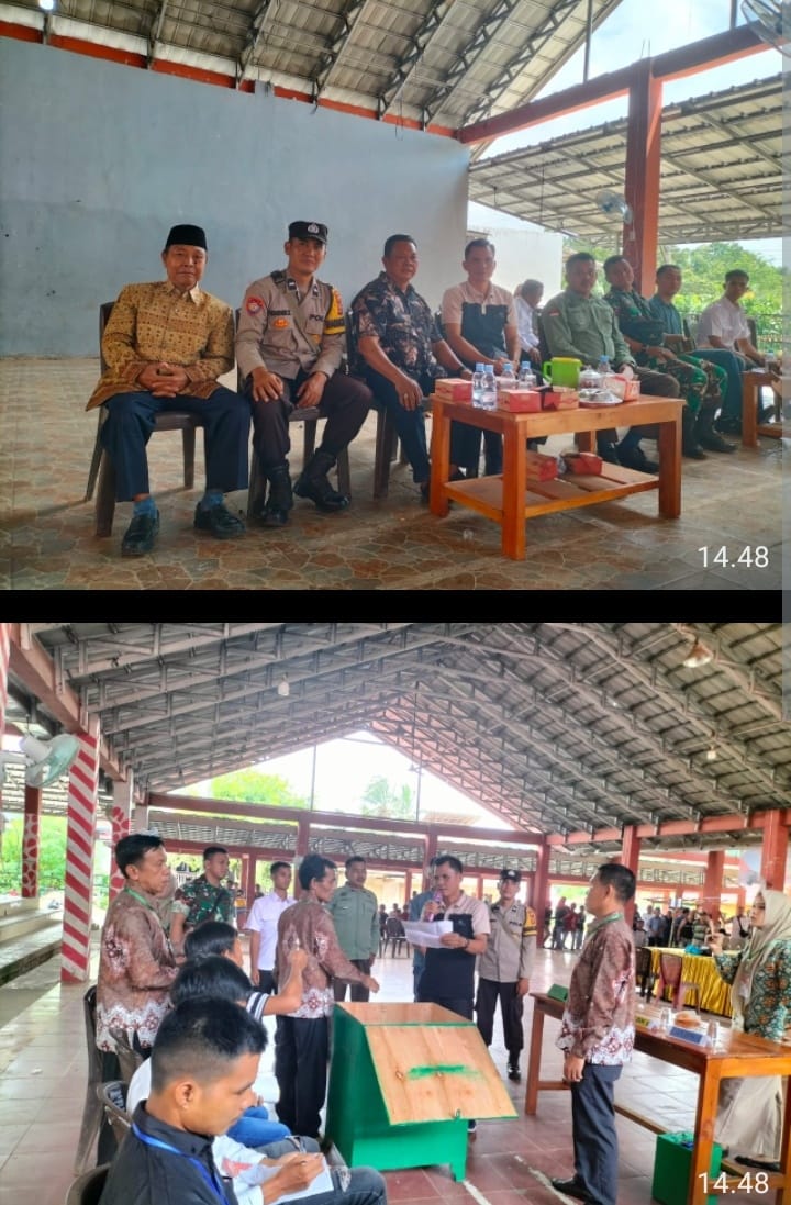 Bhabinkamtibmas Polsek Talang Ubi Hadiri Pemilihan PAW BPD Desa Beruge Darat, Berlangsung Aman dan Demokratis