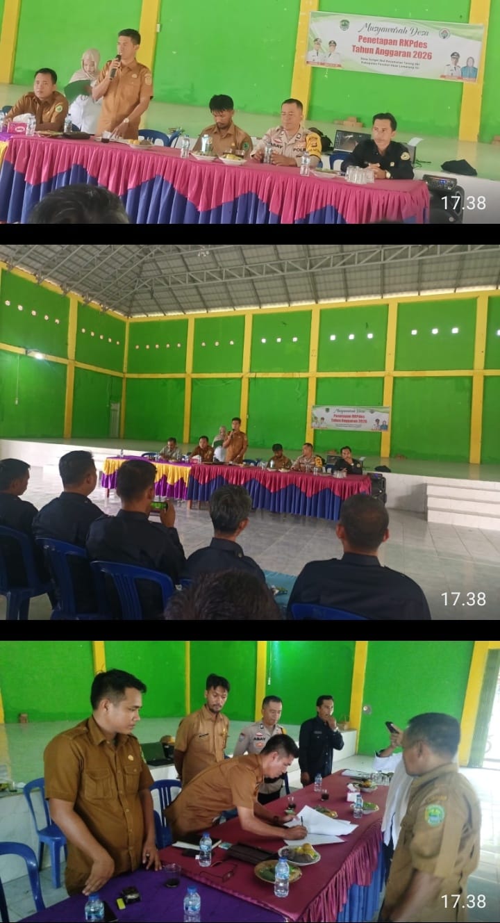 Bhabinkamtibmas Desa Sungai Ibul Hadiri Musdes Penetapan RKPDes Tahun 2026