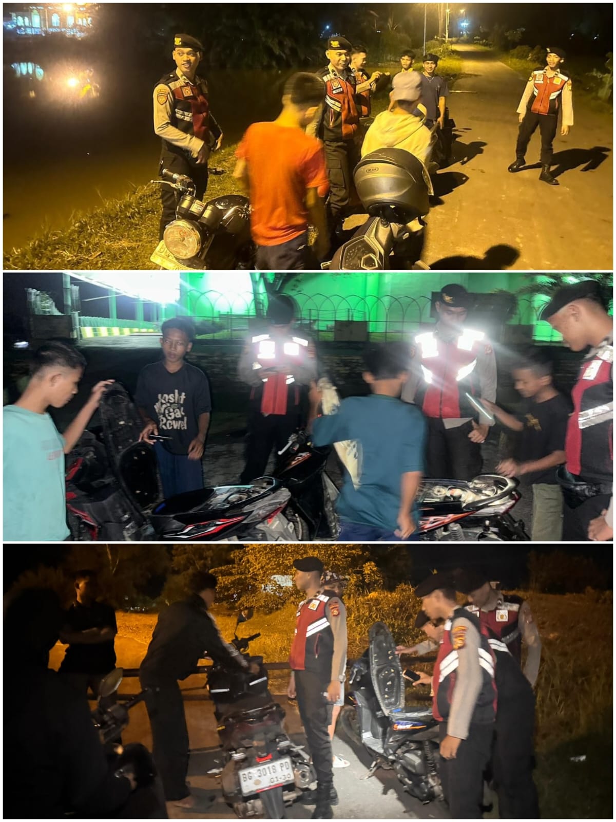 Polres PALI Intensifkan Patroli Perintis Presisi, Cegah Gangguan Kamtibmas di Jalan Talang Anding