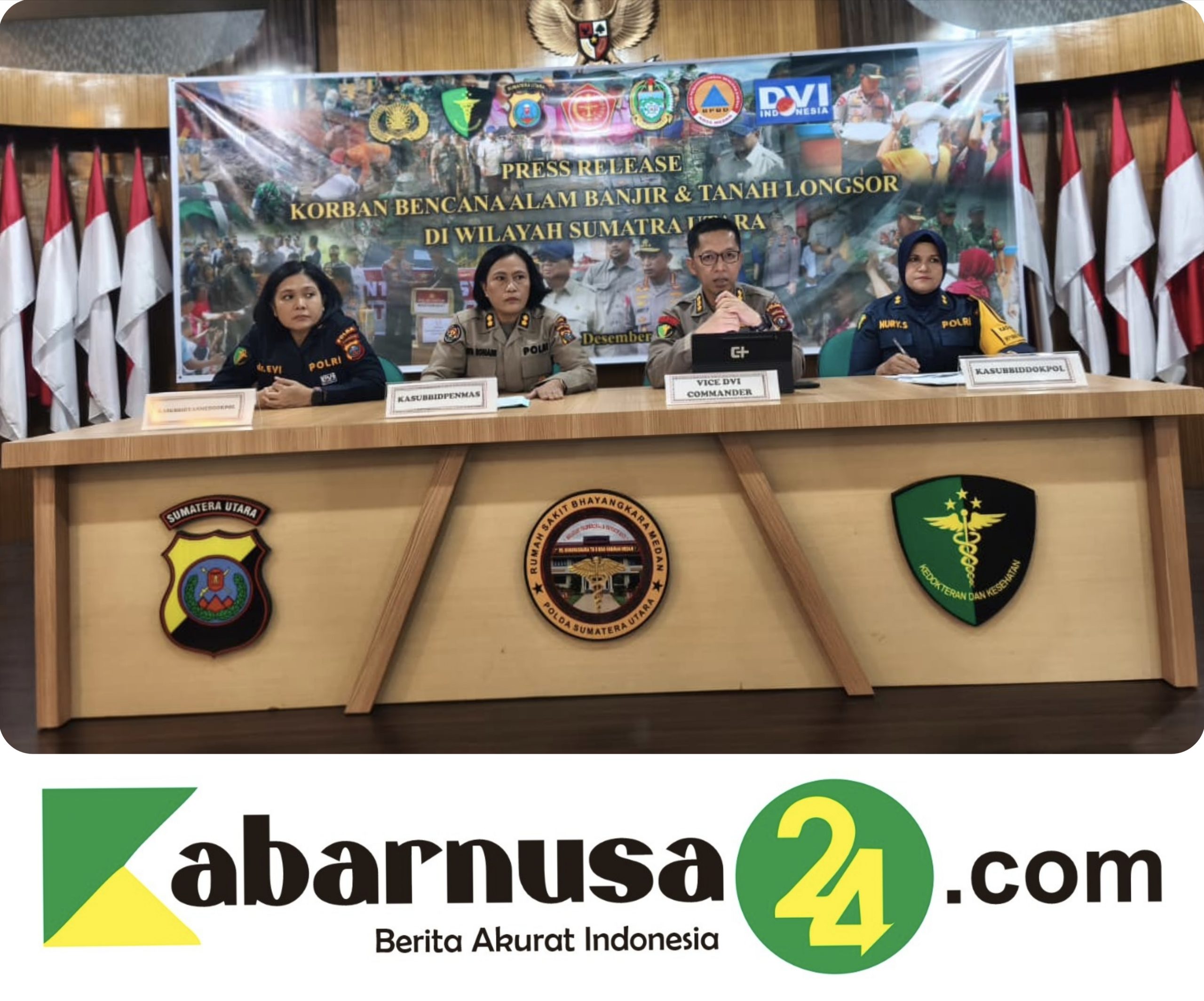 Tim DVI Polda Sumut Berhasil Identifikasi 290 Korban di Sumatera Utara, Operasi Dilanjutkan Hingga Akhir