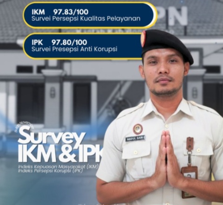 IPK November 2025, Pelayanan ATR/BPN Bondowoso Raih Nilai Sangat Baik