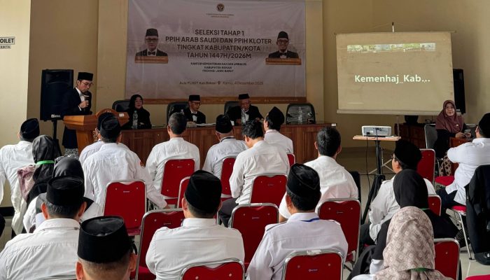 Pendaftaran PPIH 2026 Tahap 1 Ditutup, Kanwil Kemenhaj Kabupaten Bekasi Siapkan Pelayanan Haji Profesional 