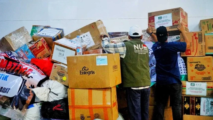 NU Care-LAZISNU gandeng DKM Secikarang Salurkan 1 Ton Bantuan ke Lhokseumawe Lewat Jalur Laut