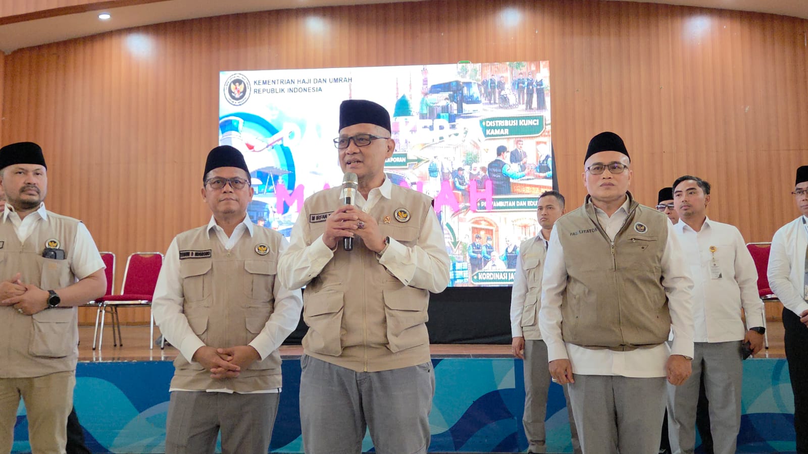 Menhaj Tinjau Pelaksanaan Diklat PPIH : Petugas Adalah Penentu Sukses Haji 2026