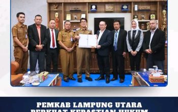 Pemkab Lampung Utara  Perkuat  Kepastian  Hukum  Daerah