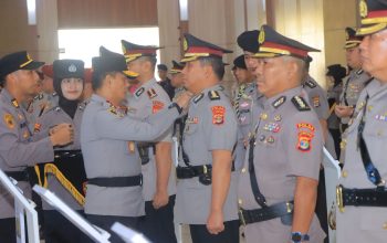 * 9 Pejabat Utama  Dan  Kapolres  Berganti, Kapolda Lampung Gelar Sertijab *