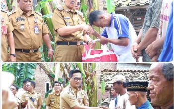Bupati Lampung Utara Tangap Cepat,Salurkan Bantuan  Bagi  Warga Terdampak Puting Beliung  Di Desa Papan Rejo